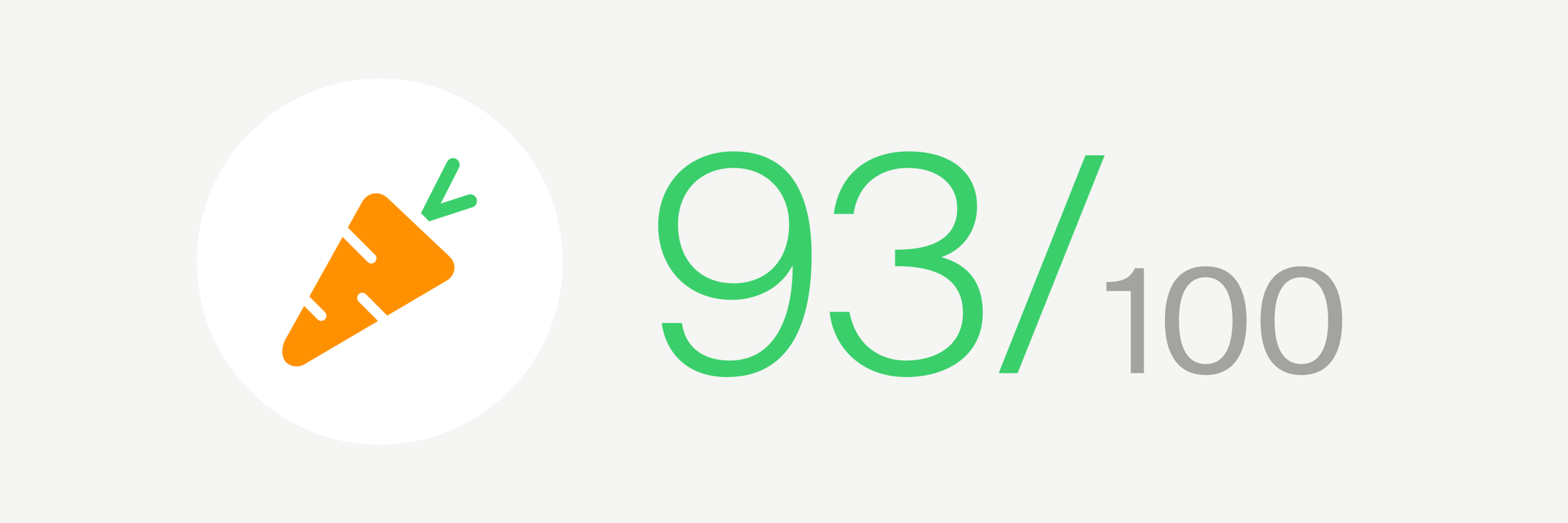 93 out of 100 Yuka score