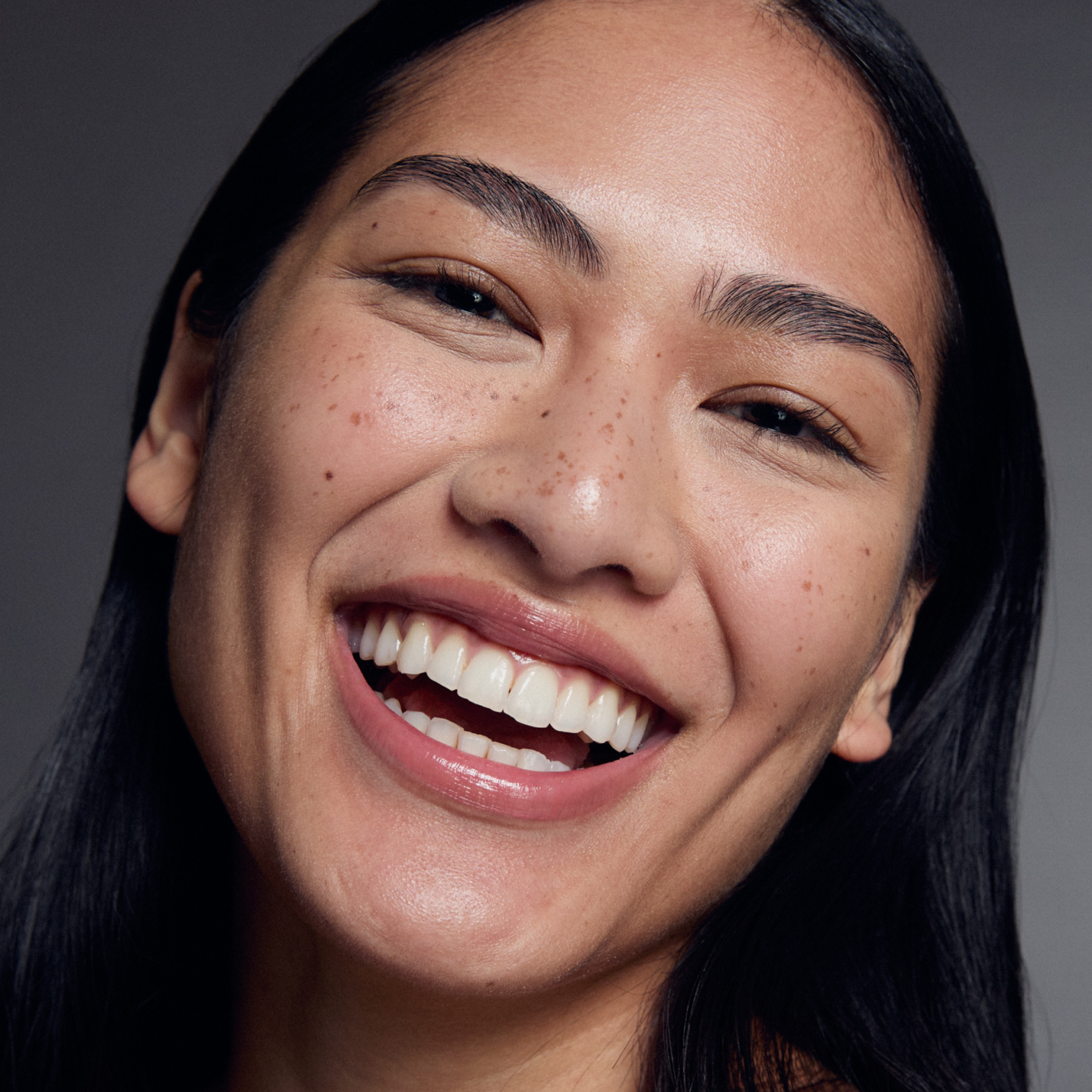 woman smiling