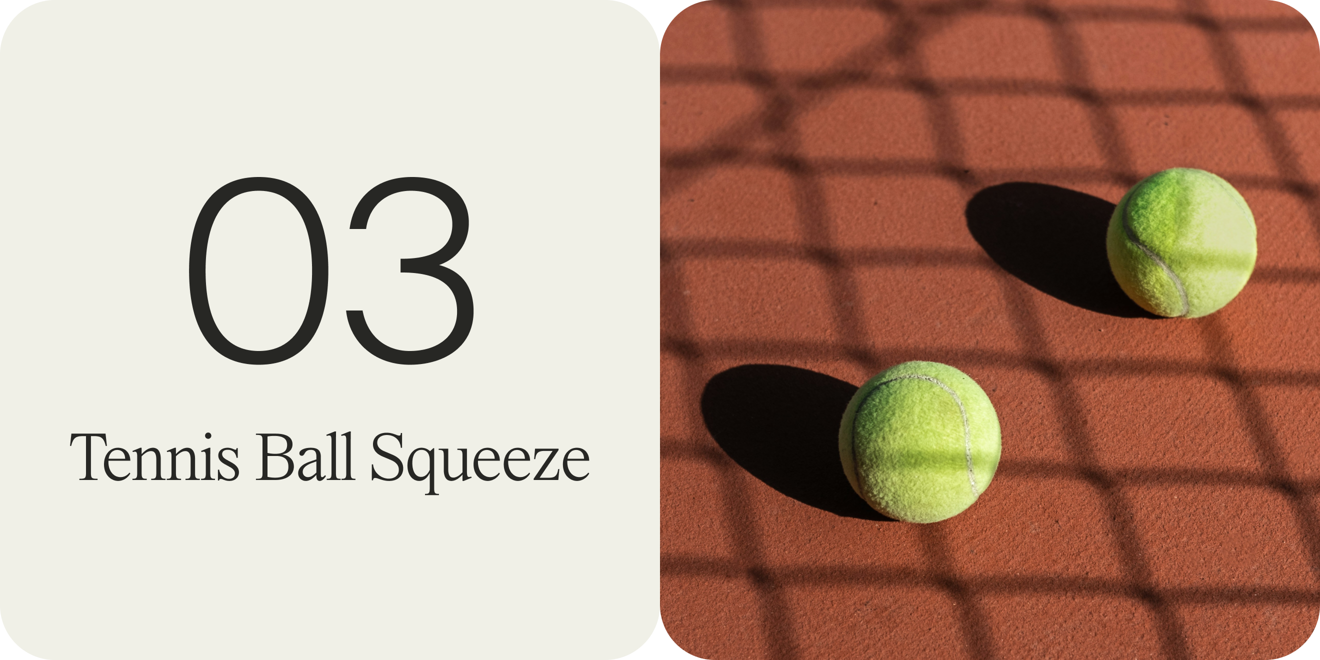 tennis ball squeeze