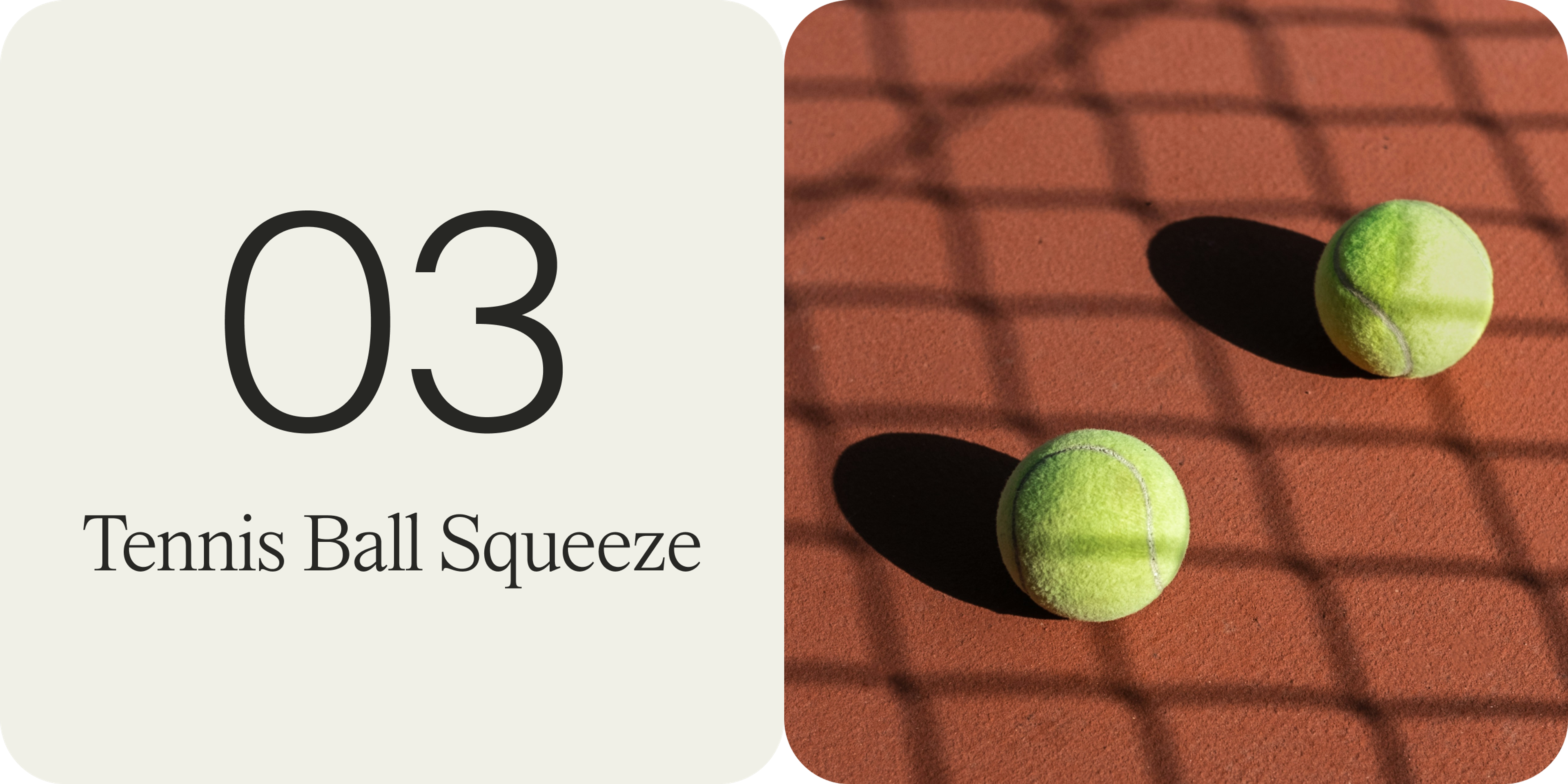 tennis ball squeeze