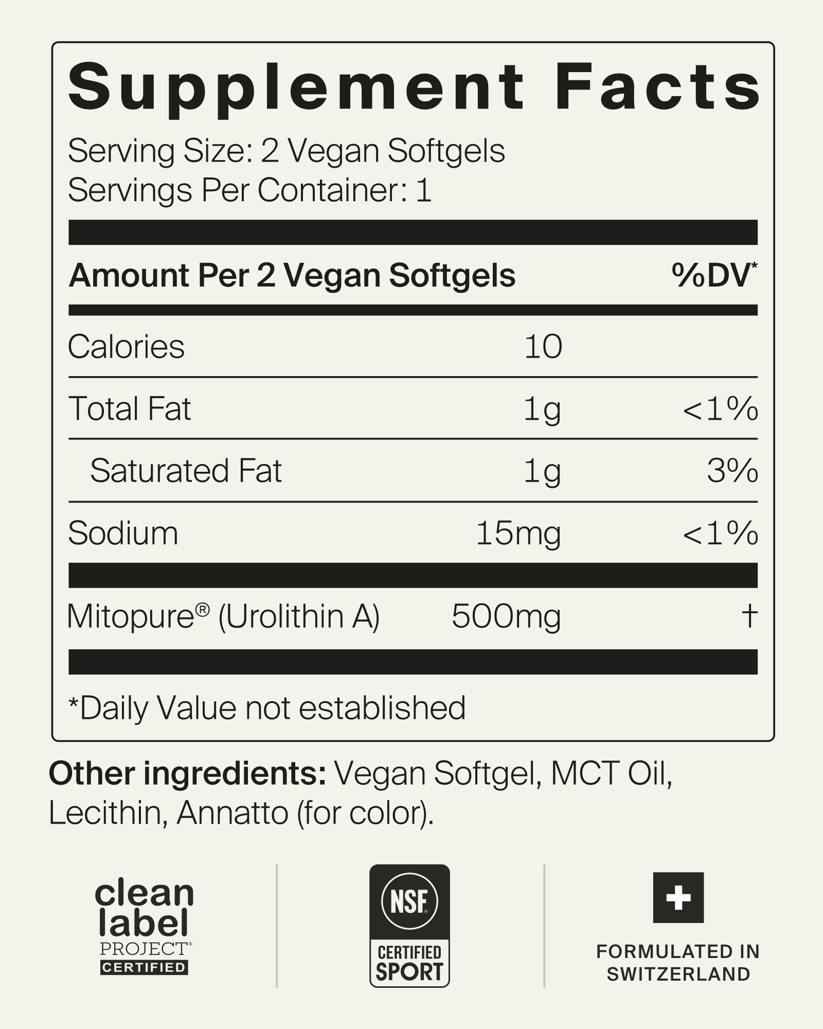 Mitopure Softgels Sample