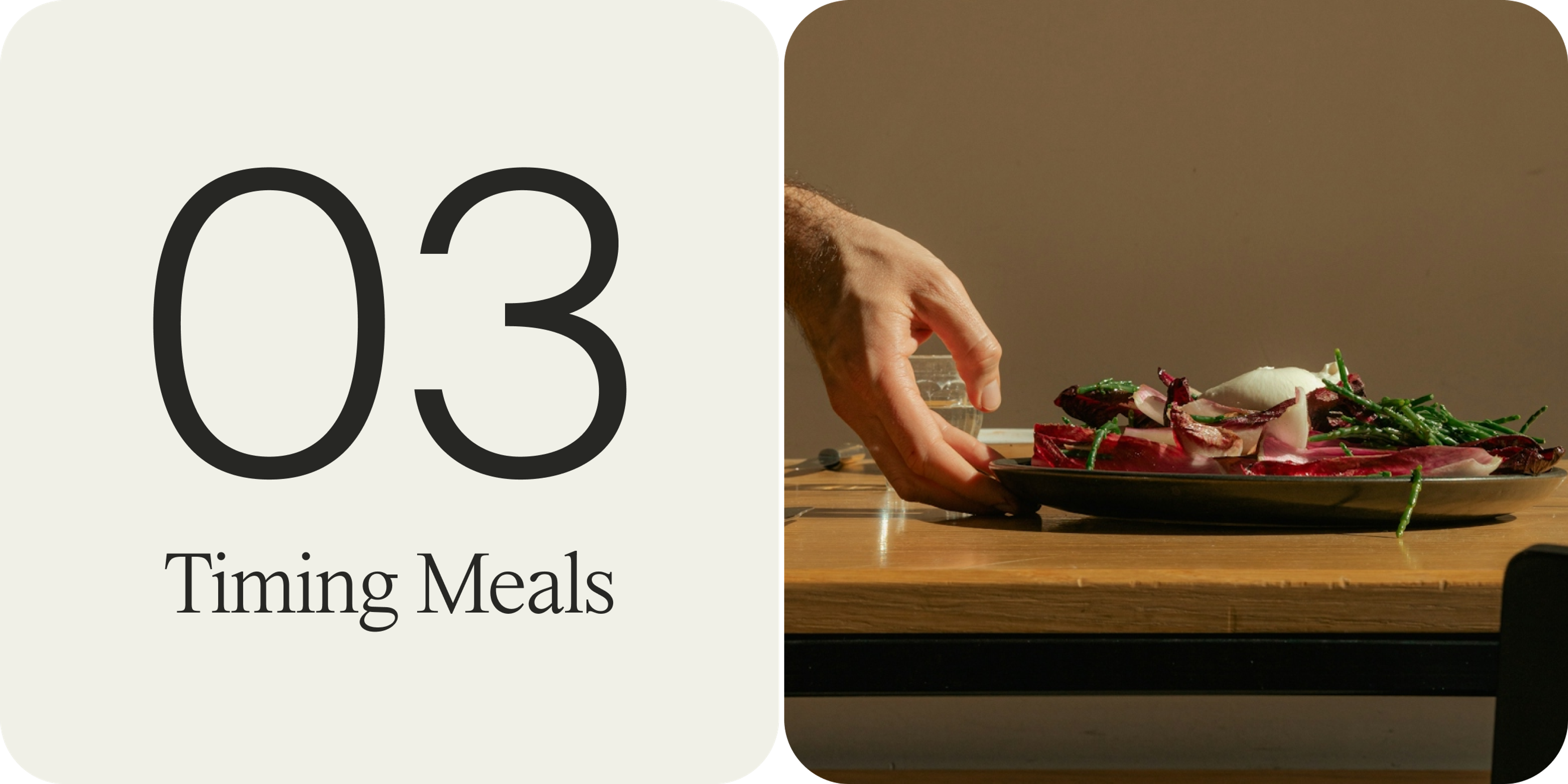 timing meals