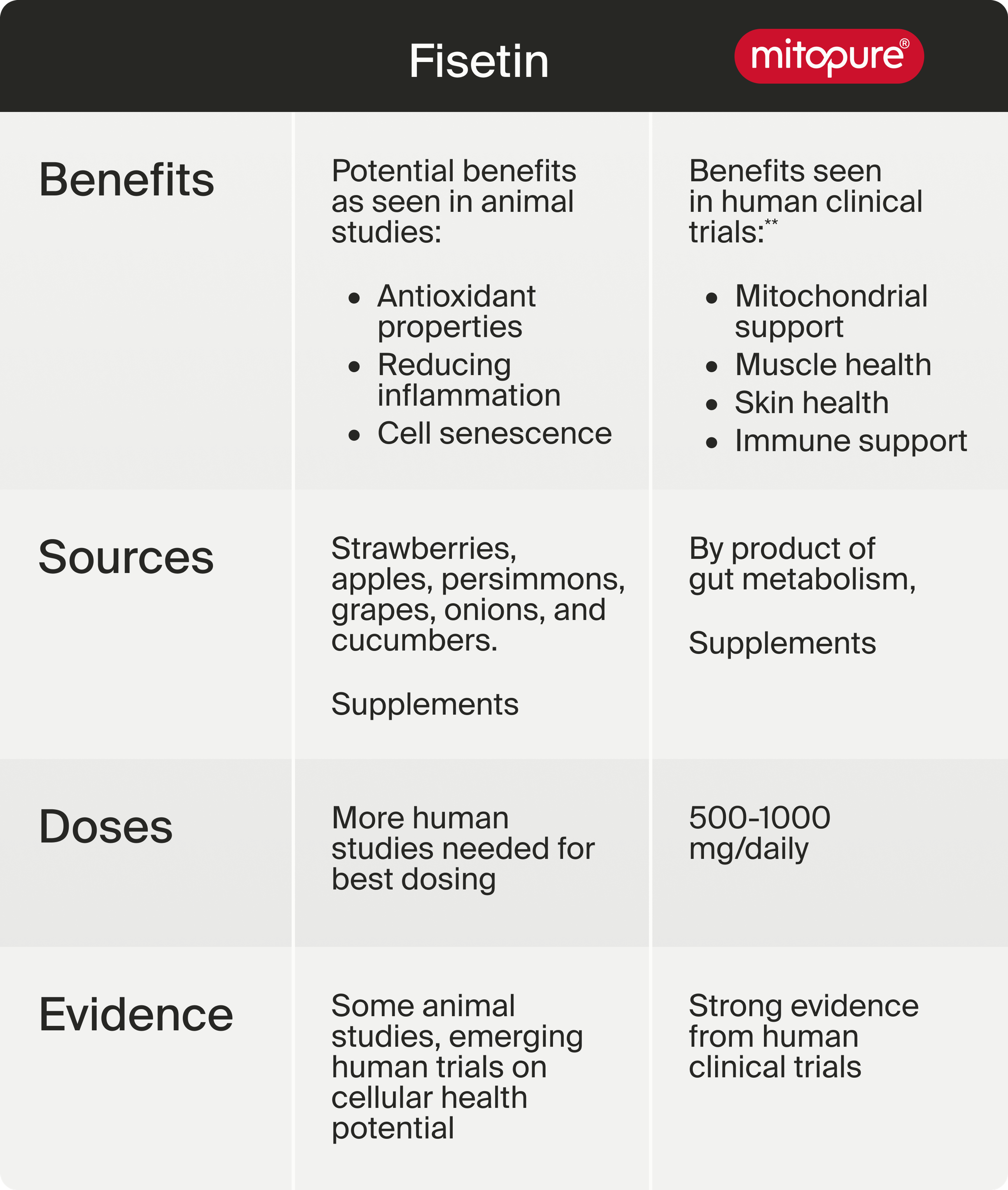 Comparison Table