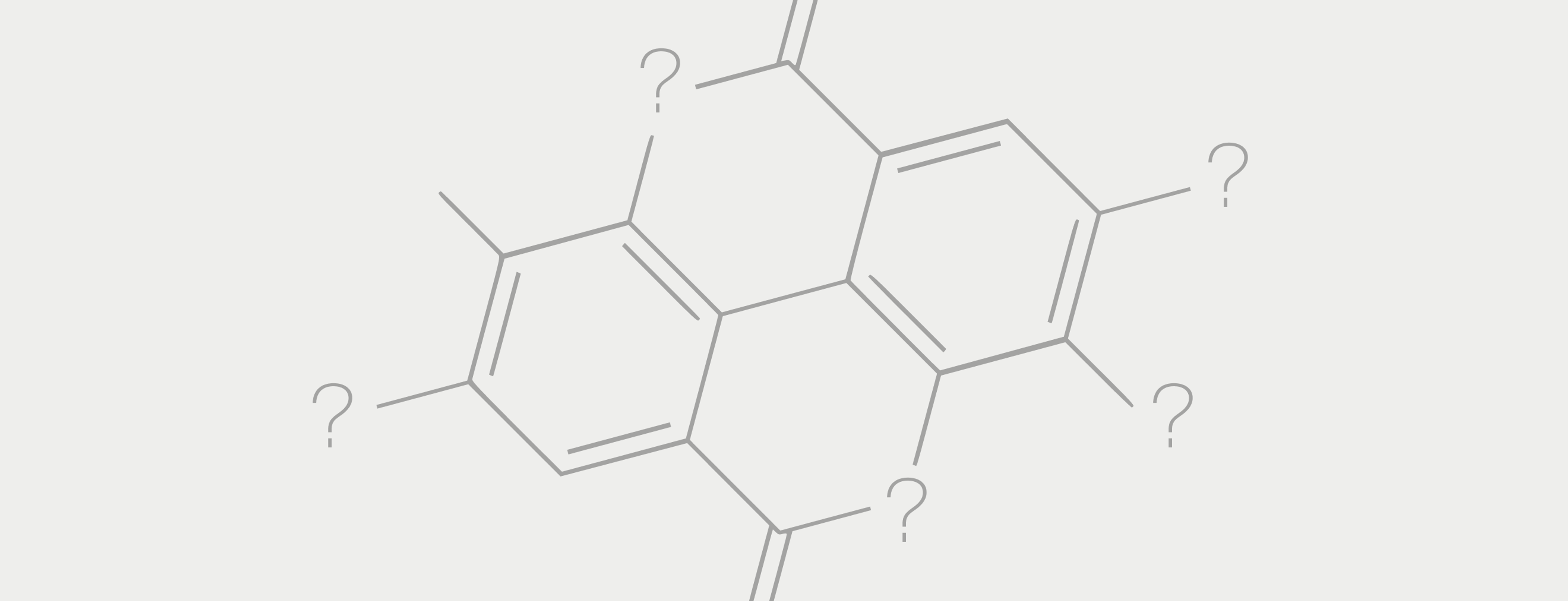 Polyphenol molecule with it's elements replaced by question marks