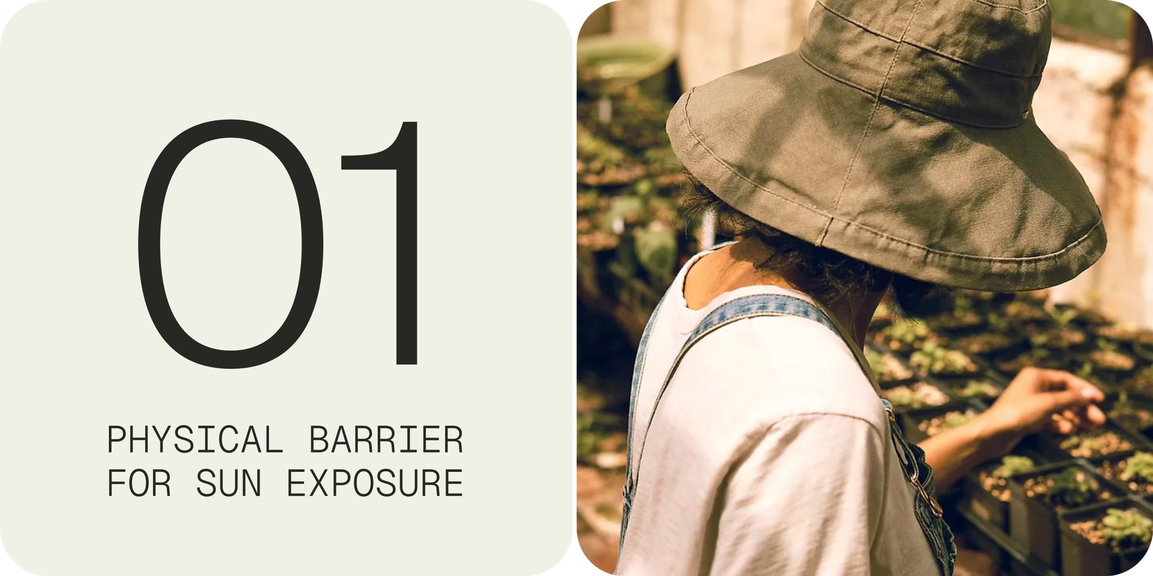 physical barrier for sun exposure
