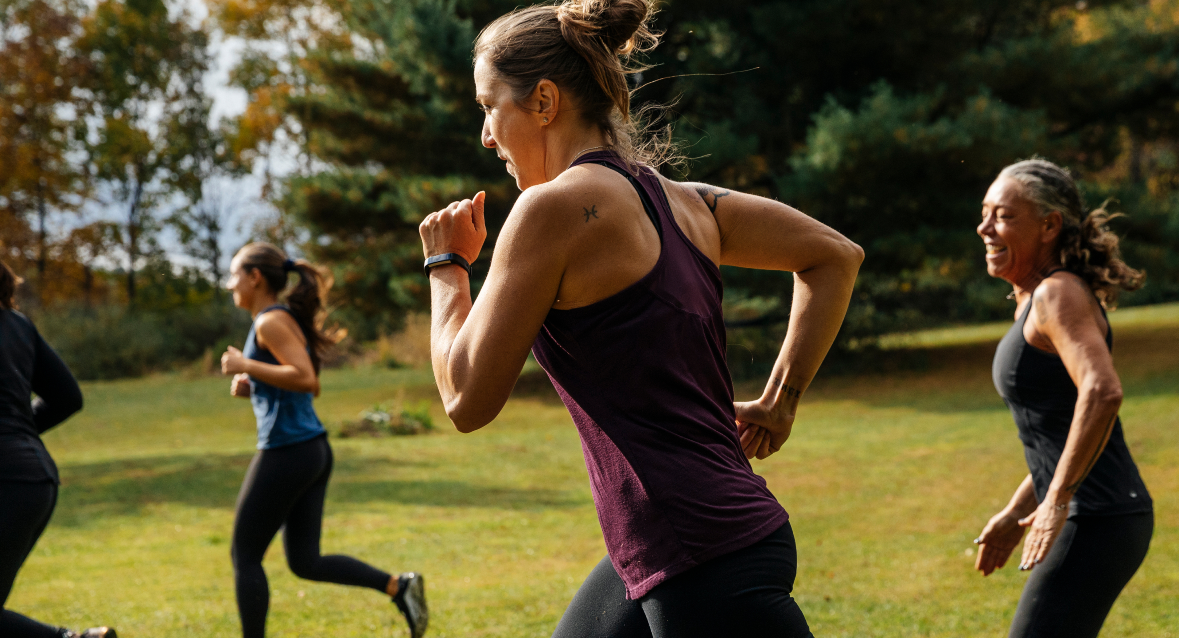People running