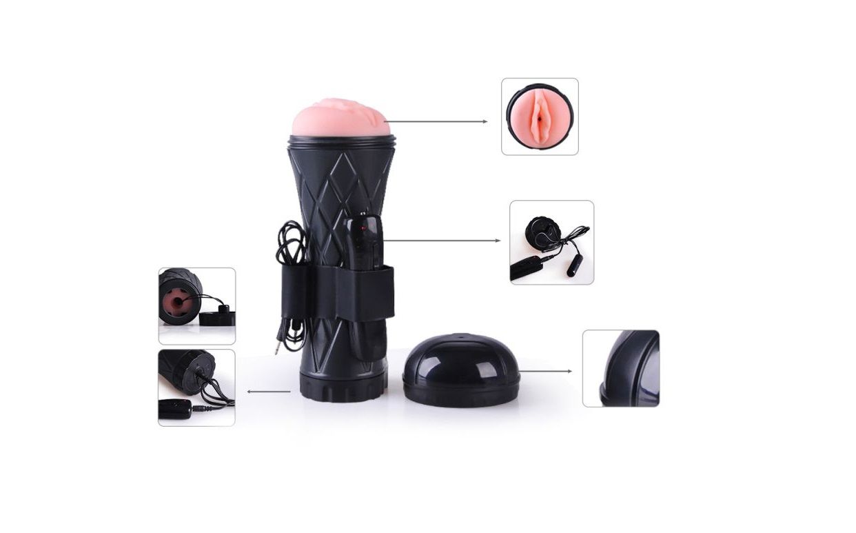 VAGINA CON VIBRACIÓN PASSION CUP - POCKET PUSSY miniatura 4