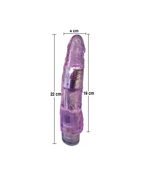 VIBRADOR PLY AND LOVE SILICONA 22 CM PILAS