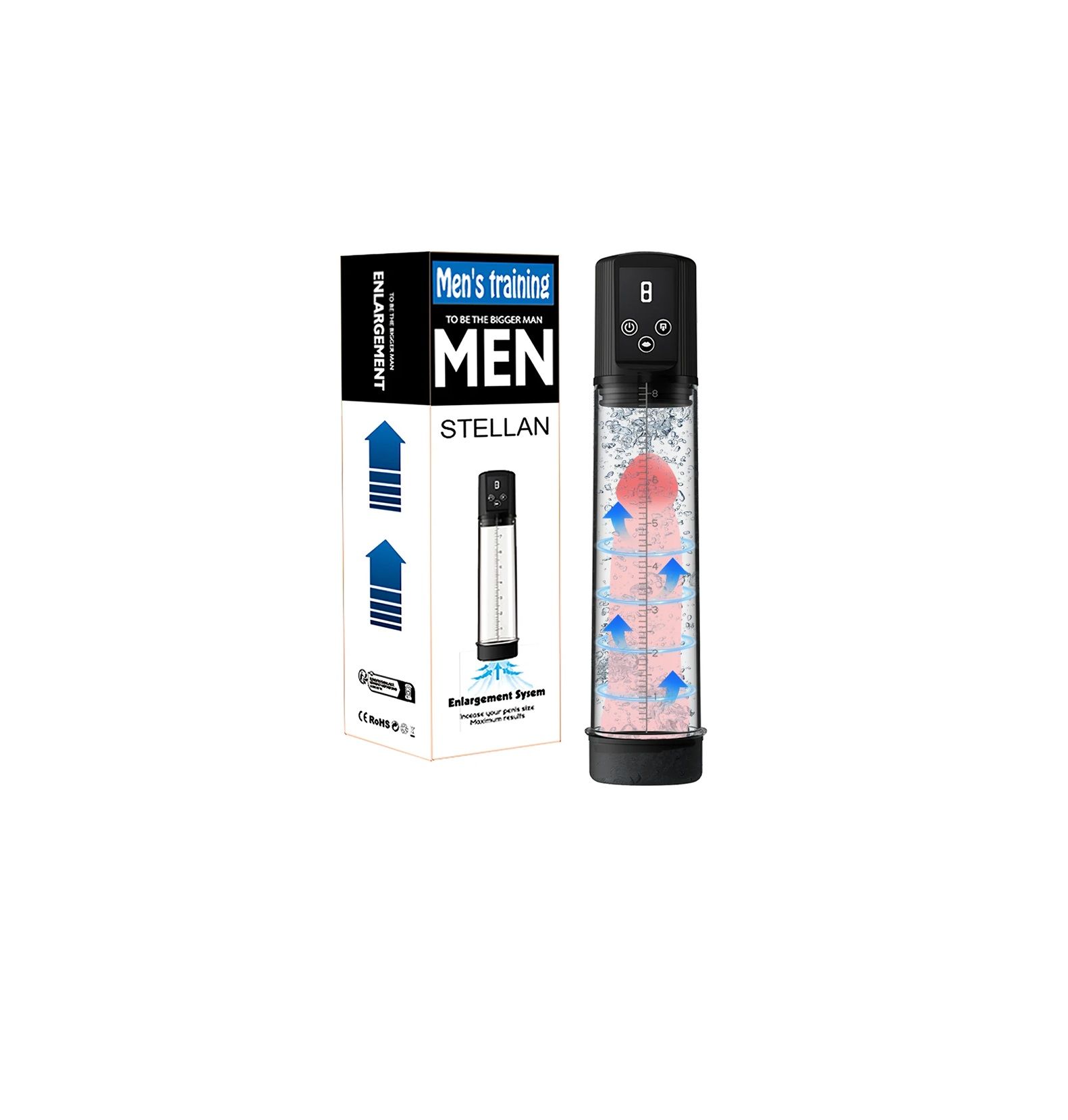 BOMBA DE VACIO PARA EL PENE ELÉCTRICA CARGA USB