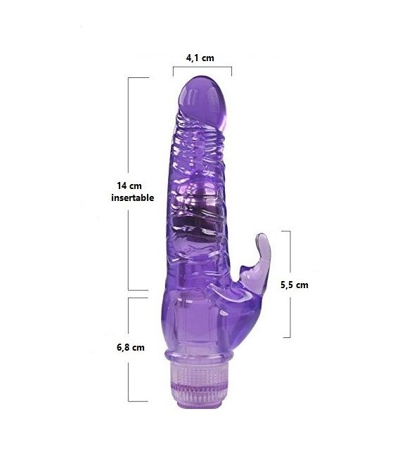 VIBRADOR CRYSTAL RABBIT 21 CM