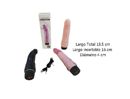 VIBRADOR USB MASSIVE DONG 18.5 CM