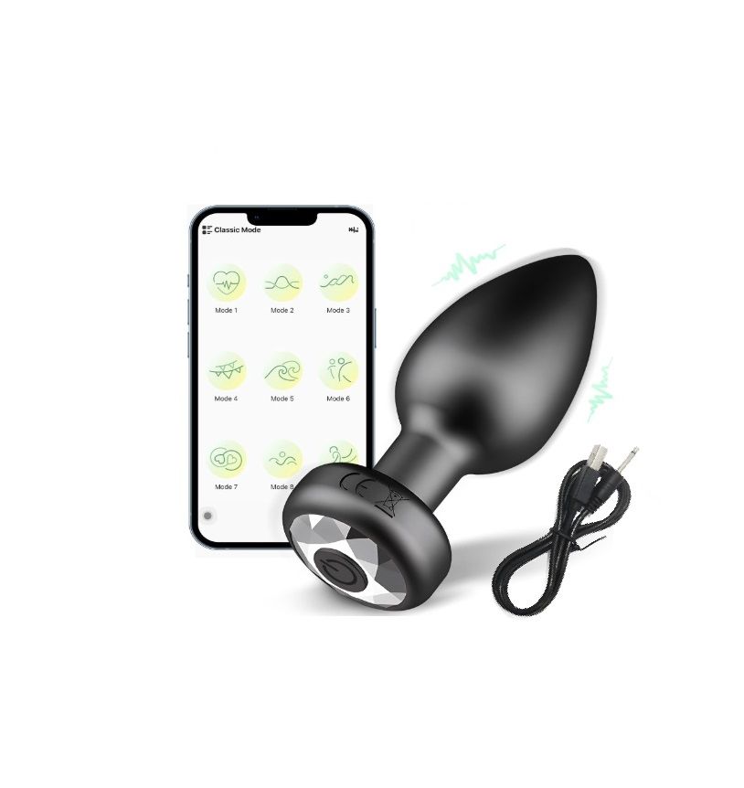 PLUG ANAL SILICO GRADO MEDICO CON APP 9 CM