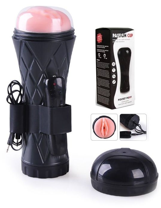 VAGINA CON VIBRACIÓN PASSION CUP - POCKET PUSSY