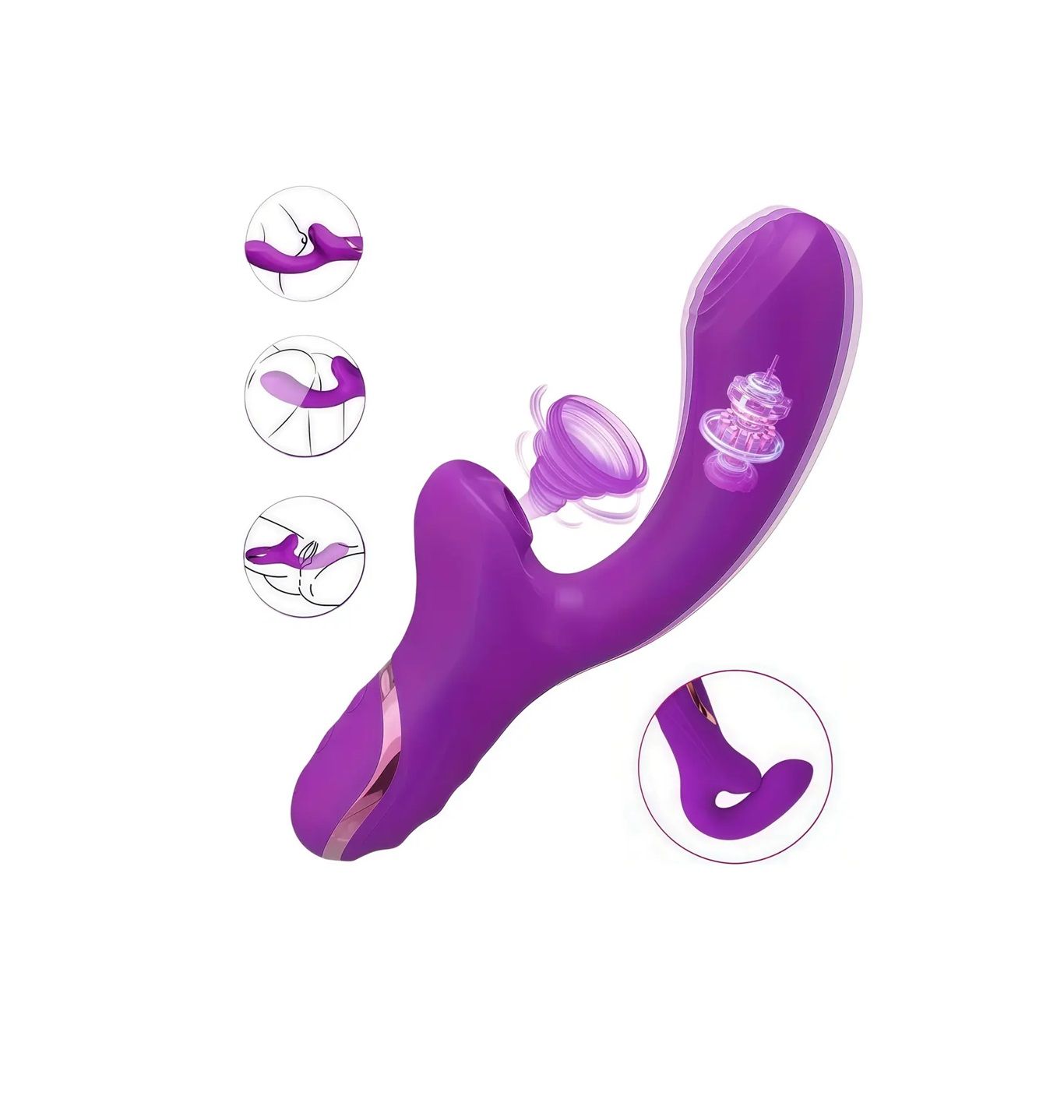 VIBRADOR- SUCCIÓN DOBLE ACCIÓN RECARGABLE