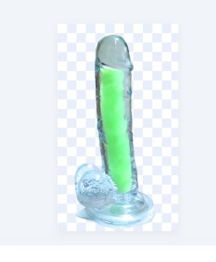 DILDO FLUORECENTE 18.5 CM miniatura 2