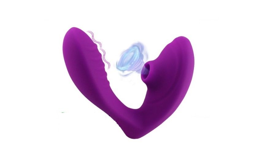 VIBRADOR EN U CON SUCCIÓN (CLÍTORIS) Y VIBRACIÓN (PUNTO G)