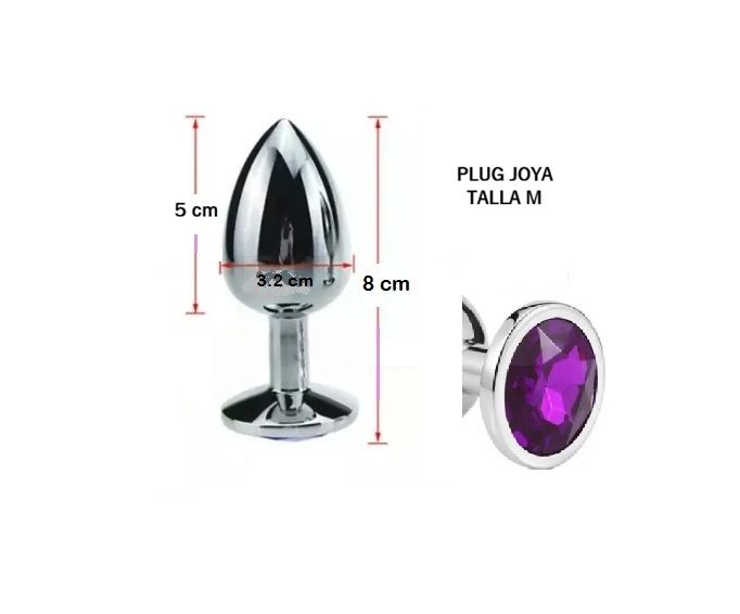 JOYA ANAL PLATA TALLA M 8 CM