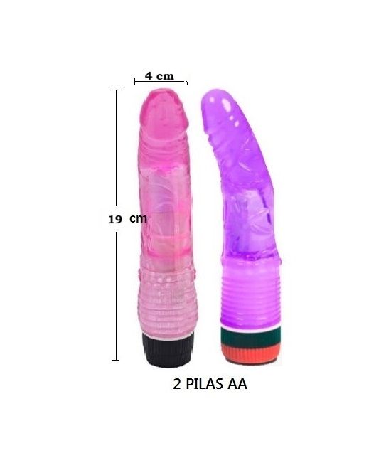 VIBRADOR MASSIVE DONG 19 cm PILAS