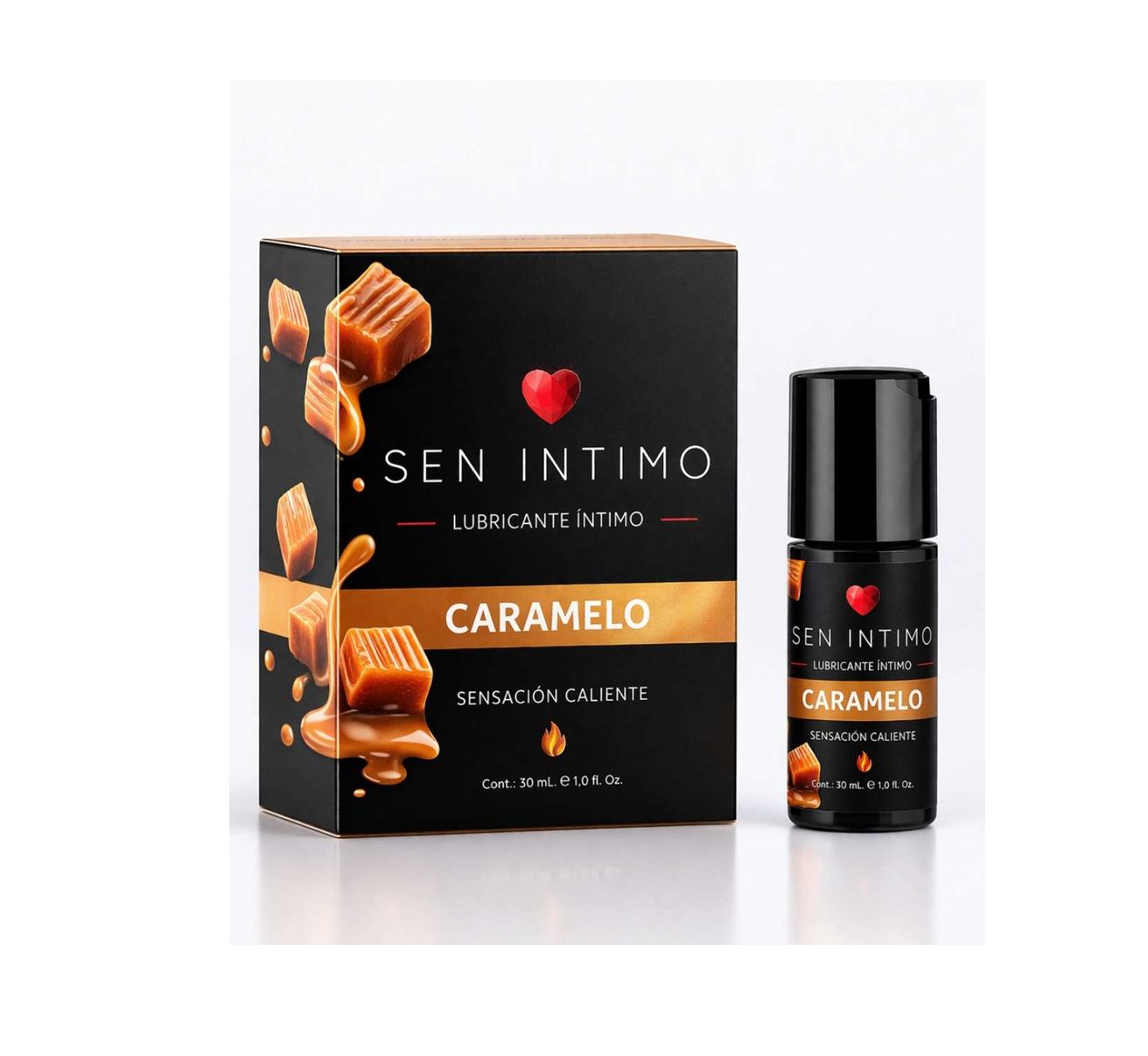 LUBRICANTE SEN INTIMO CARAMELO SENSACIÓN CALIENTE 30 ML