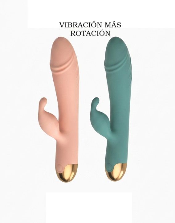 VIBRADOR DOBLE ESTIMULACIÓN-CLÍTORIS+PUNTO G- VIBRACIÓN +ROTACIÓN miniatura 2