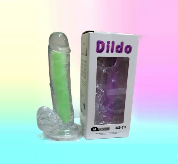 DILDO FLUORECENTE 18.5 CM