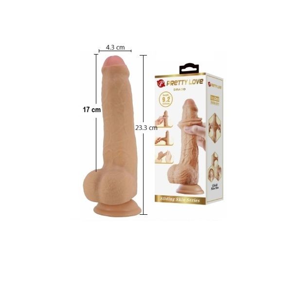DILDO PRETTY LOVE DRACO 23.3 CM