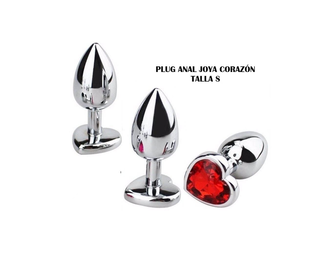 PLUG ANAL JOYA CORAZÓN ACERO TALLA S
