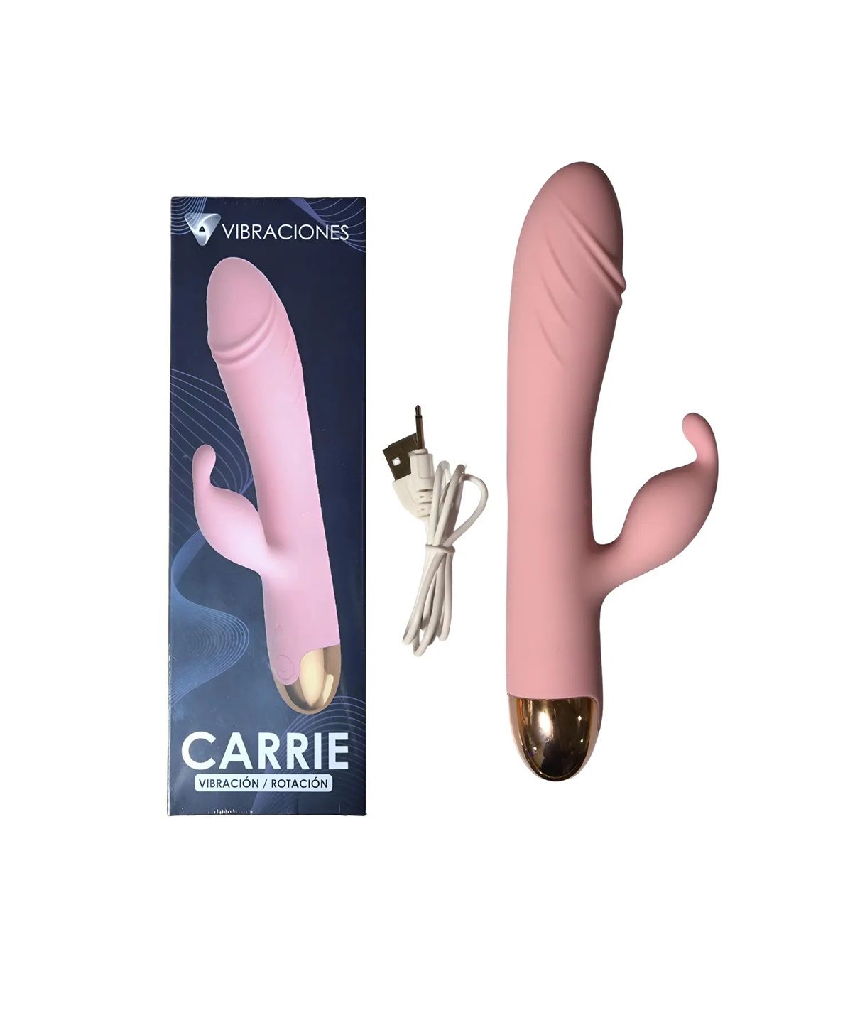 VIBRADOR CARRIE VIBRACIÓN+ ROTACIÓN DOBLE ESTIMULACIÓN