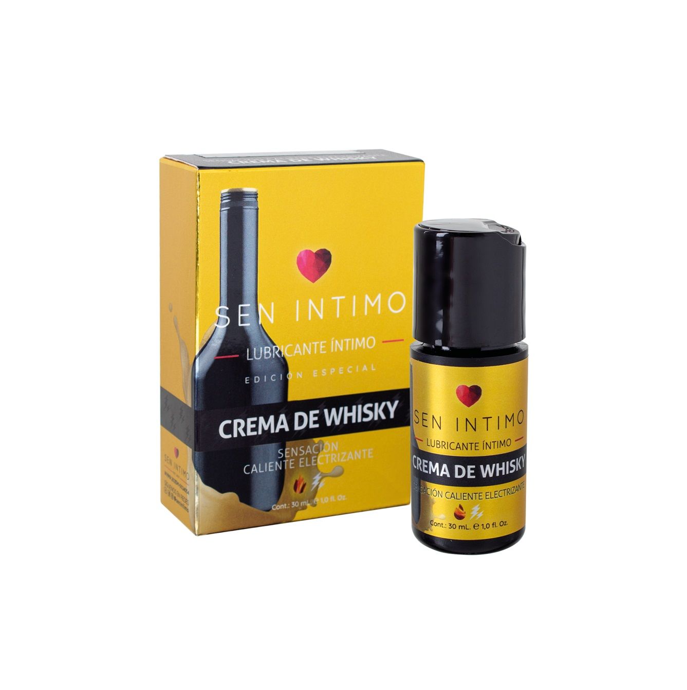 LUBRICANTE ELECTRIZANTE CREMA DE WHISKY SENSACIÓN CALIENTE 30 ML