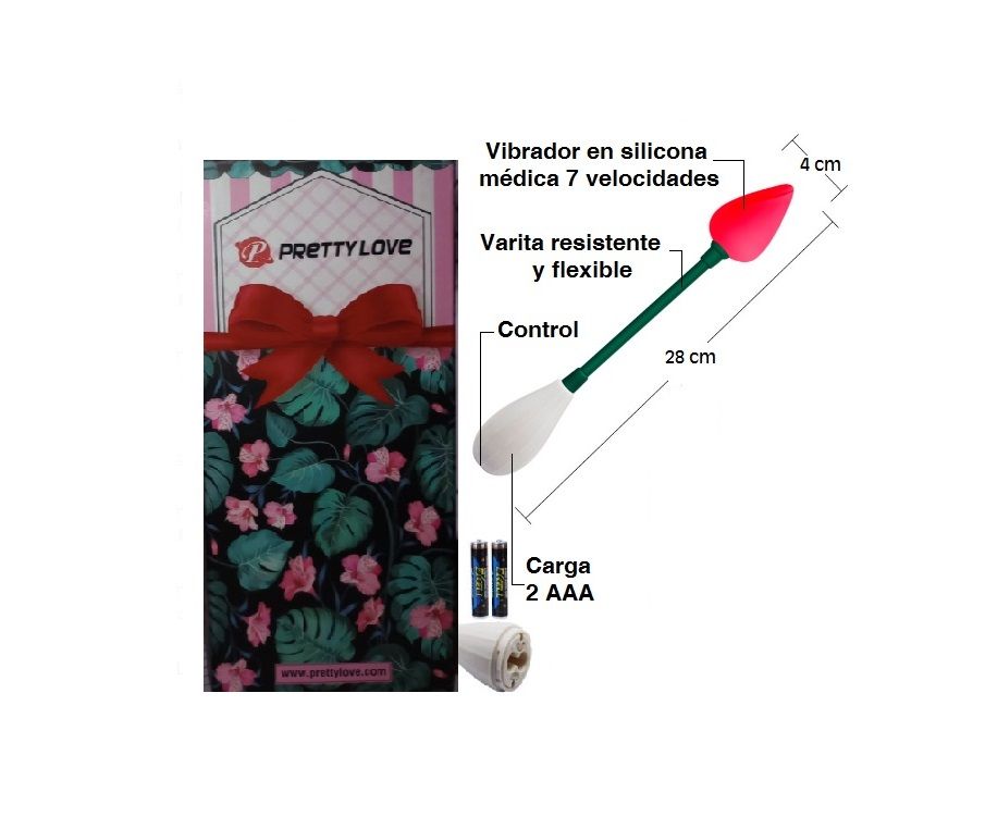 VIBRADOR PRETTY LOVE ROSA