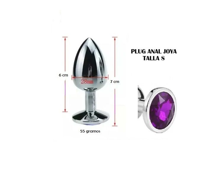 PLUG ANAL JOYA TALLA S ACERO 7 CM