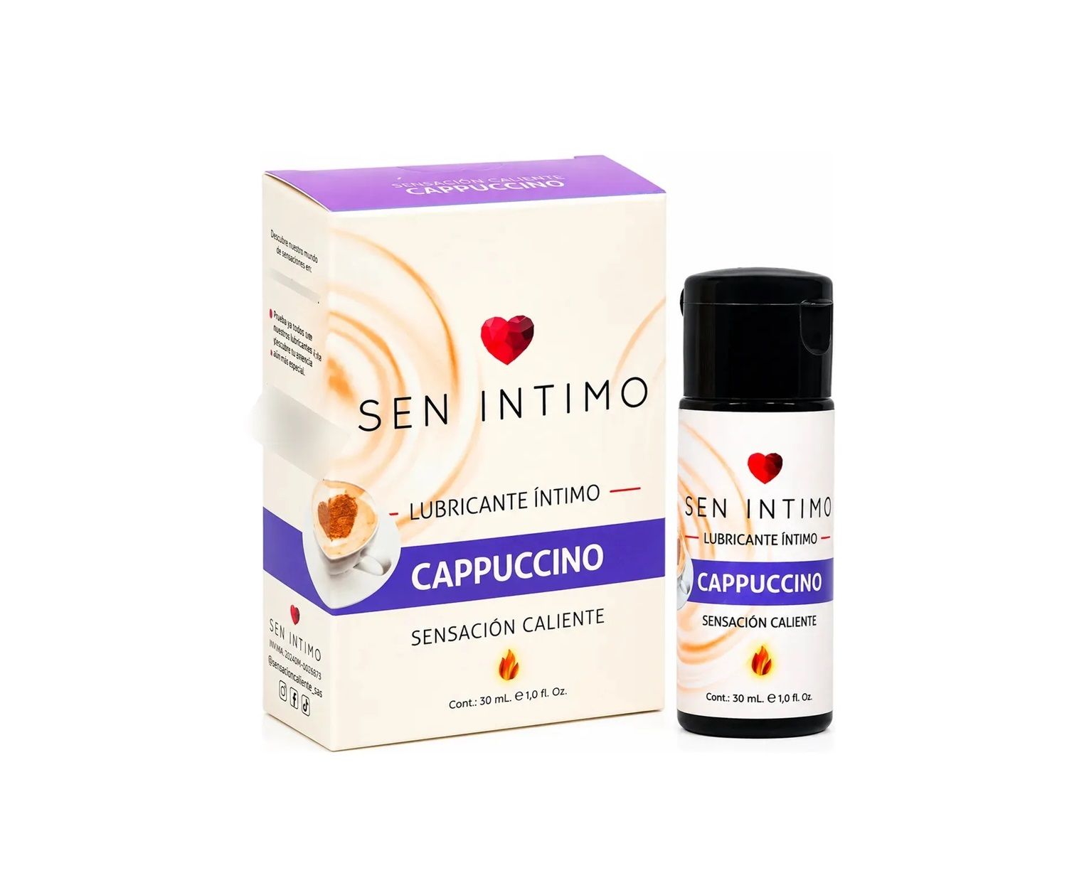 LUBRICANTE CALIENTE SEN INTIMO SABOR CAPUCCINO 30 ML