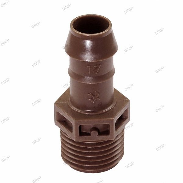 Rain Bird XFF-MA-075 — преходник за капкова тръба 17 mm към 3/4″