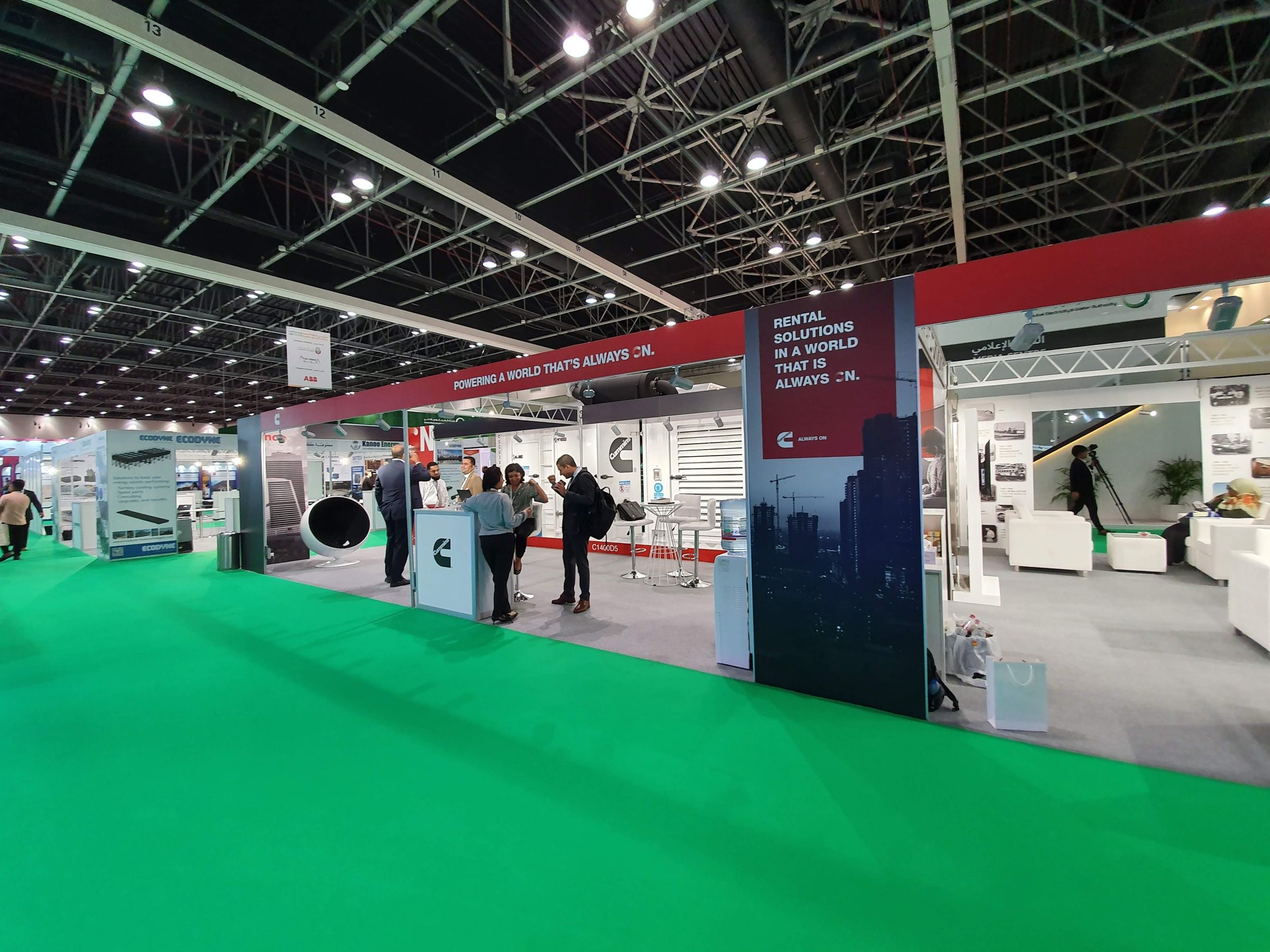 Exhibition stand built by Purrple Orryx