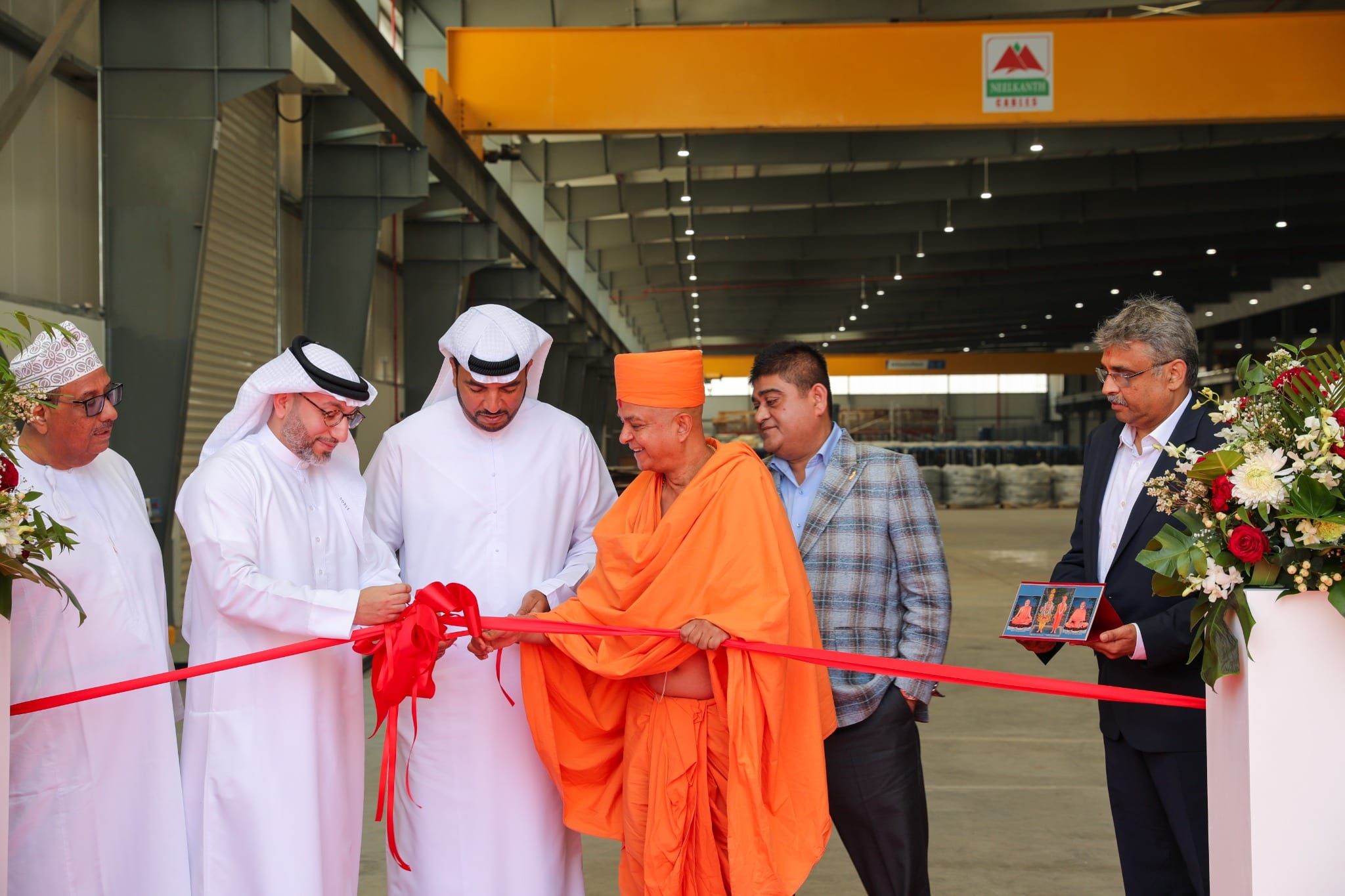 Ribbon cutting to open the Neelkanth Cables factory in Dubai Industrial City