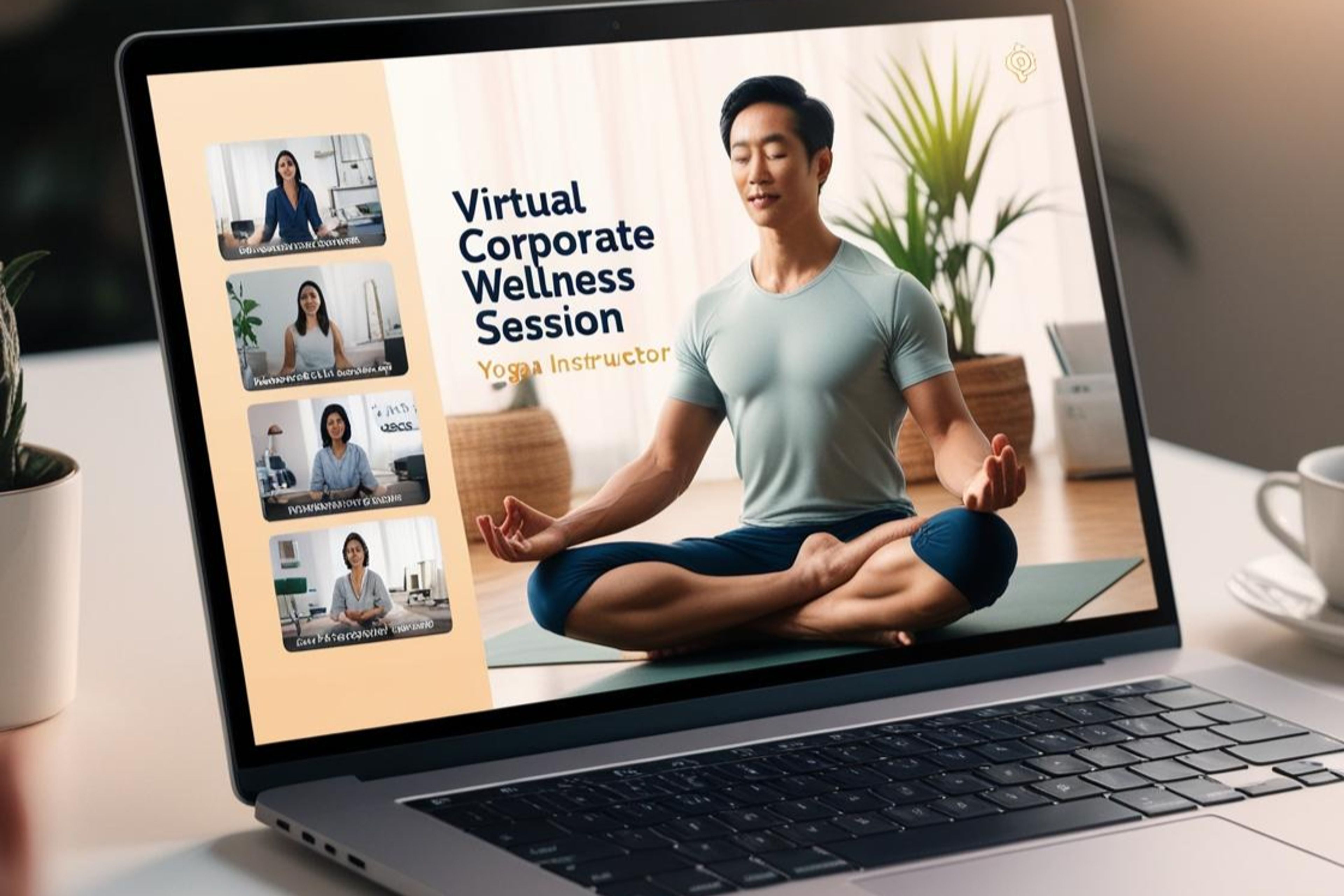 Virtual Corporate Wellness Session with remote employees