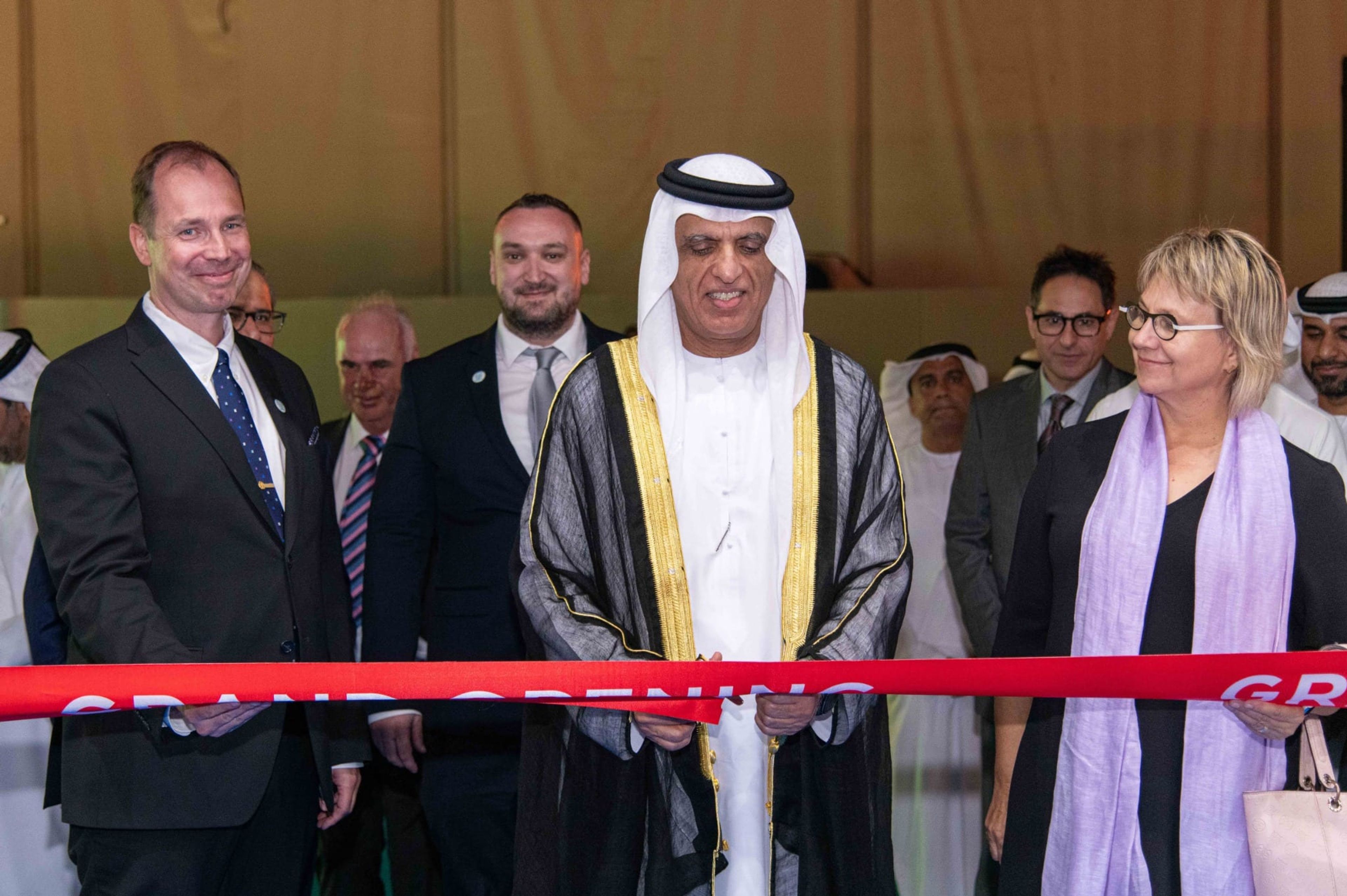 Grand opening ribbon cutting ceremony at the Peikko Gulf facility in Ras Al Khaimah