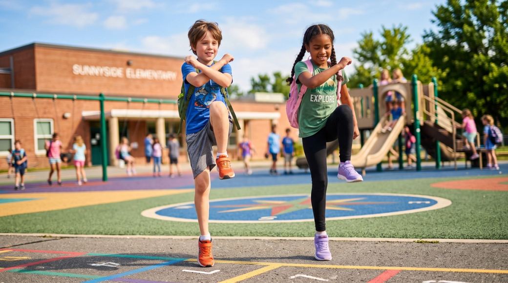 Pausas para descanso cerebral no ensino fundamental — um exercício de reativação motora com movimentos cruzados para as séries do jardim de infância à 5ª série