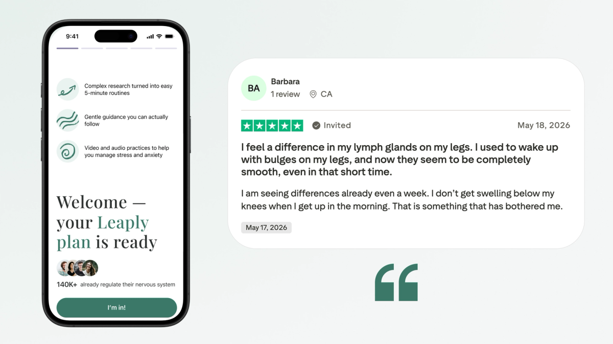 Avaliações do Leaply Lymphatic Reset: Reddit, Trustpilot e resultados de 28 dias