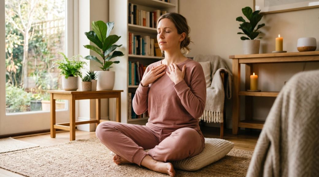Technique de réinitialisation du système lymphatique - balayage léger de la clavicule à domicile.