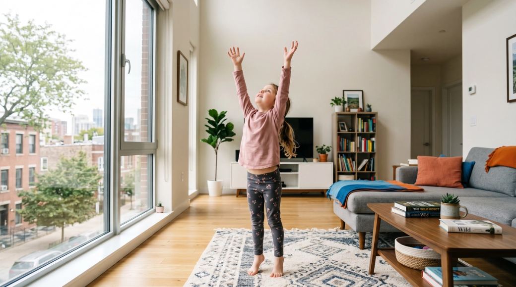 Short physical activity energizers for children to do at home