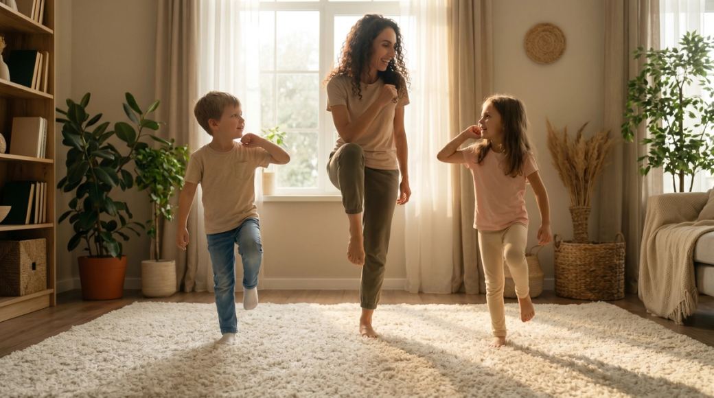 Exercícios de função executiva que as crianças podem fazer em casa — prática diária de movimentos