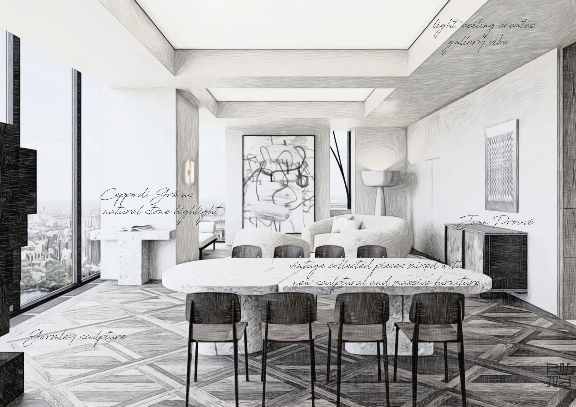 vision of the dinning area
