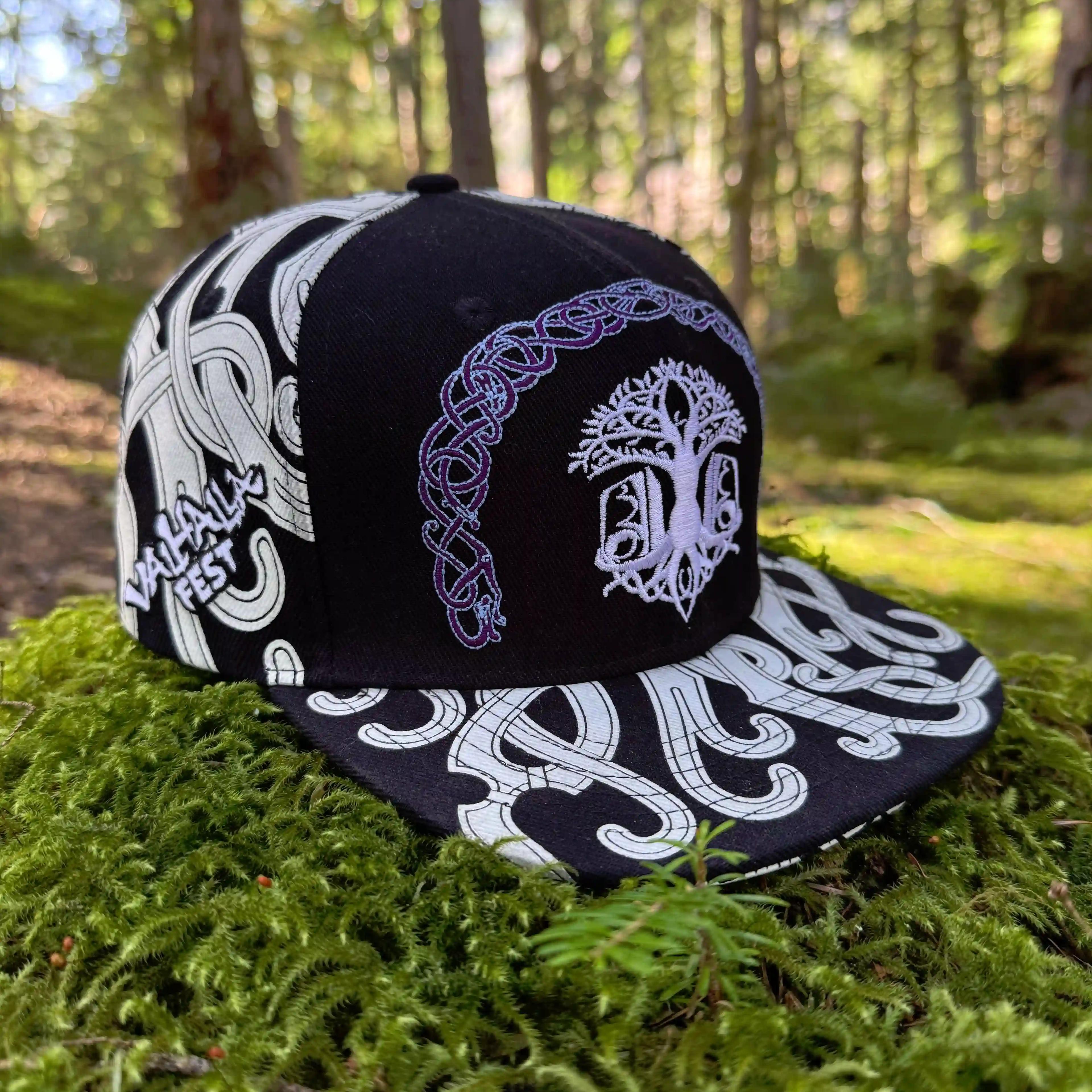 ValhallaFest glow-in-the-dark hat with Celtic design