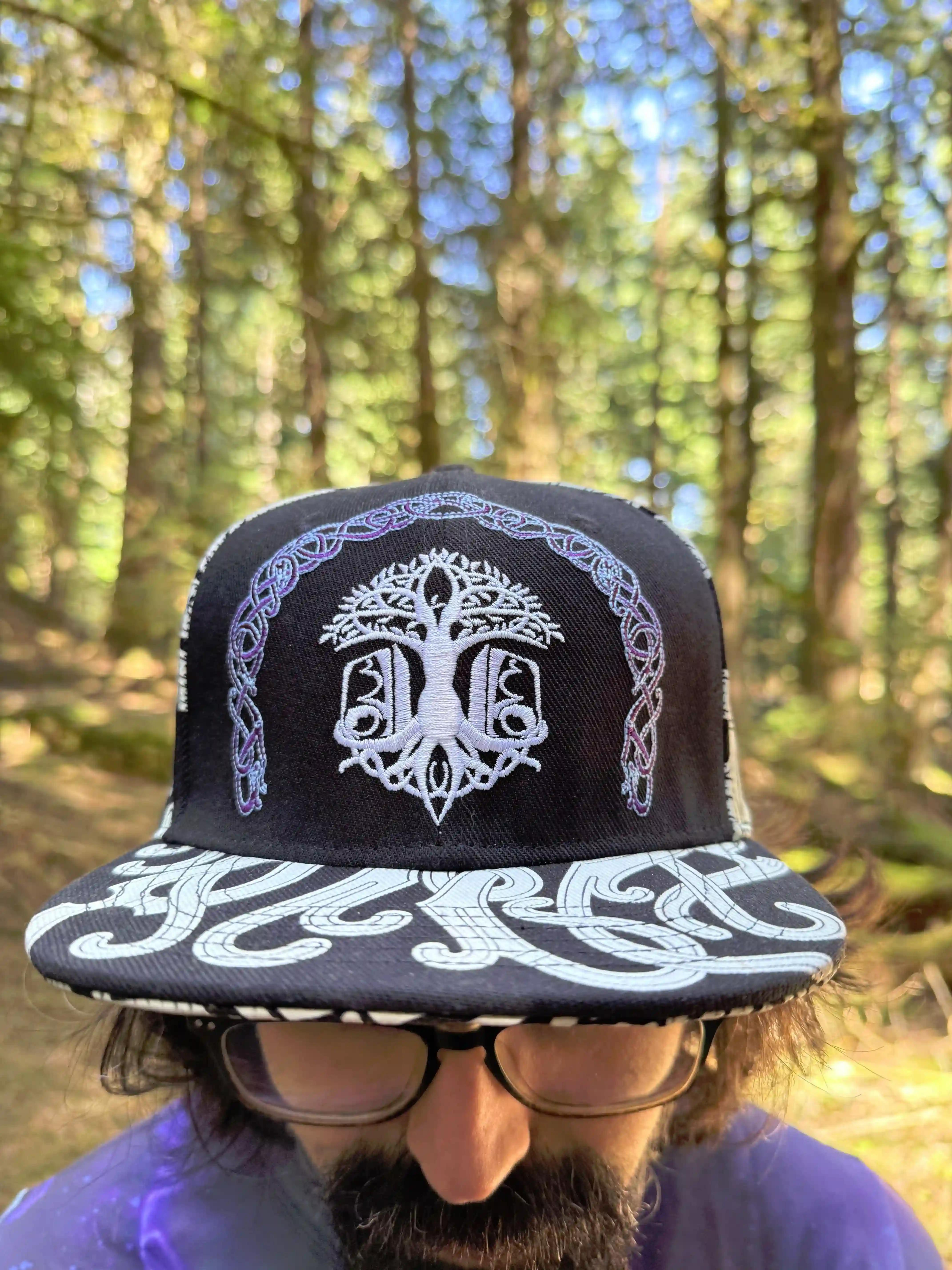 ValhallaFest glow-in-the-dark hat with Celtic design