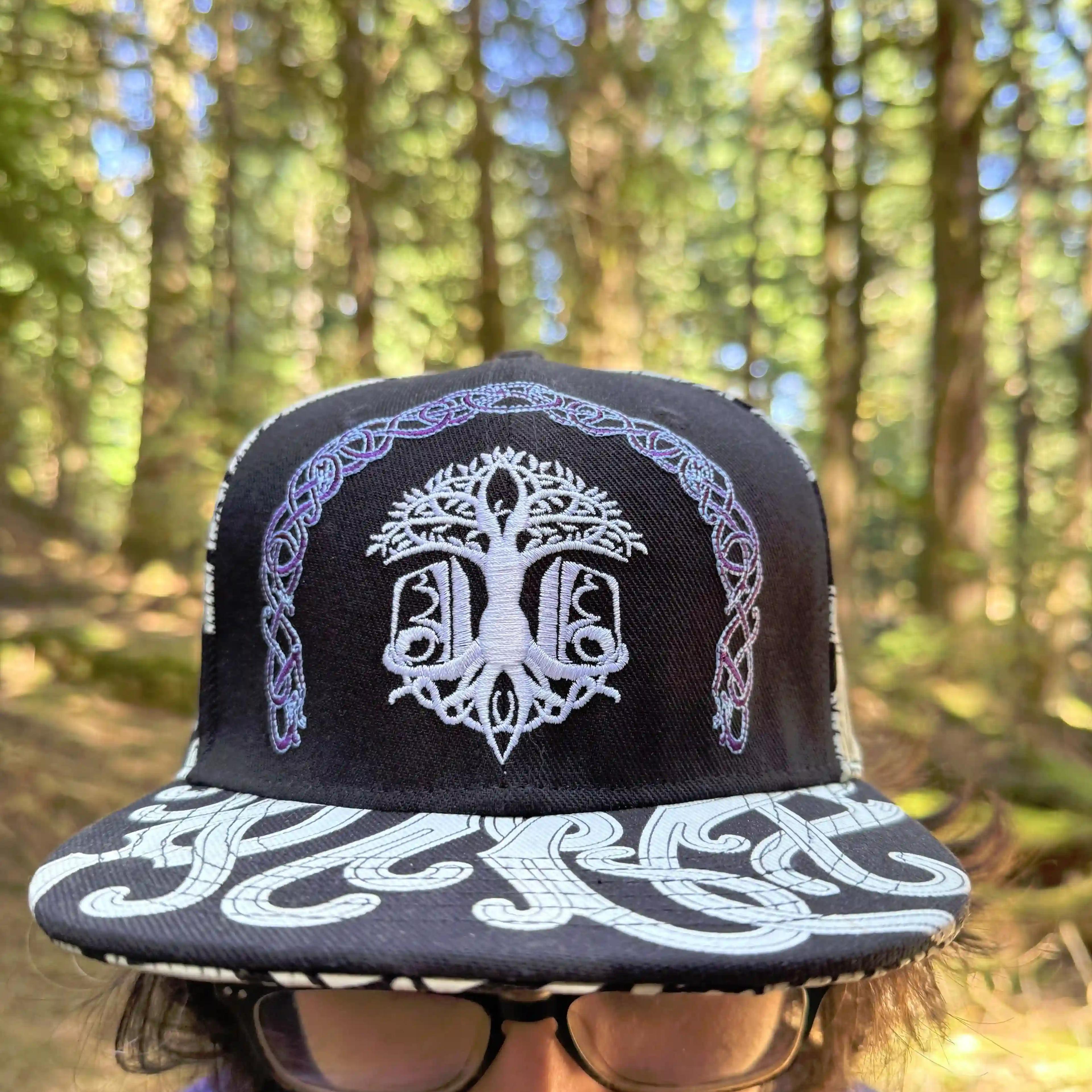 ValhallaFest glow-in-the-dark hat with Celtic design