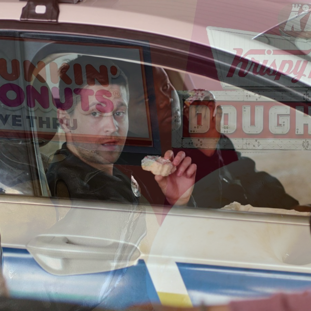 Americans, Majority of US Cops Still Running on Dunkin' - More Black Cops Turning to Krispy Kreme Image