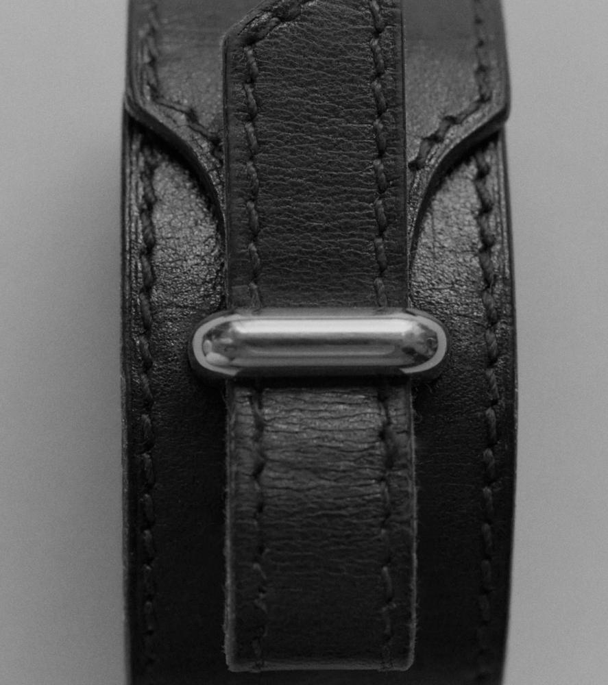 Archive: Hermès Paris, Leather Wrist Cuff 1970s. Photography by Trisha Ward.