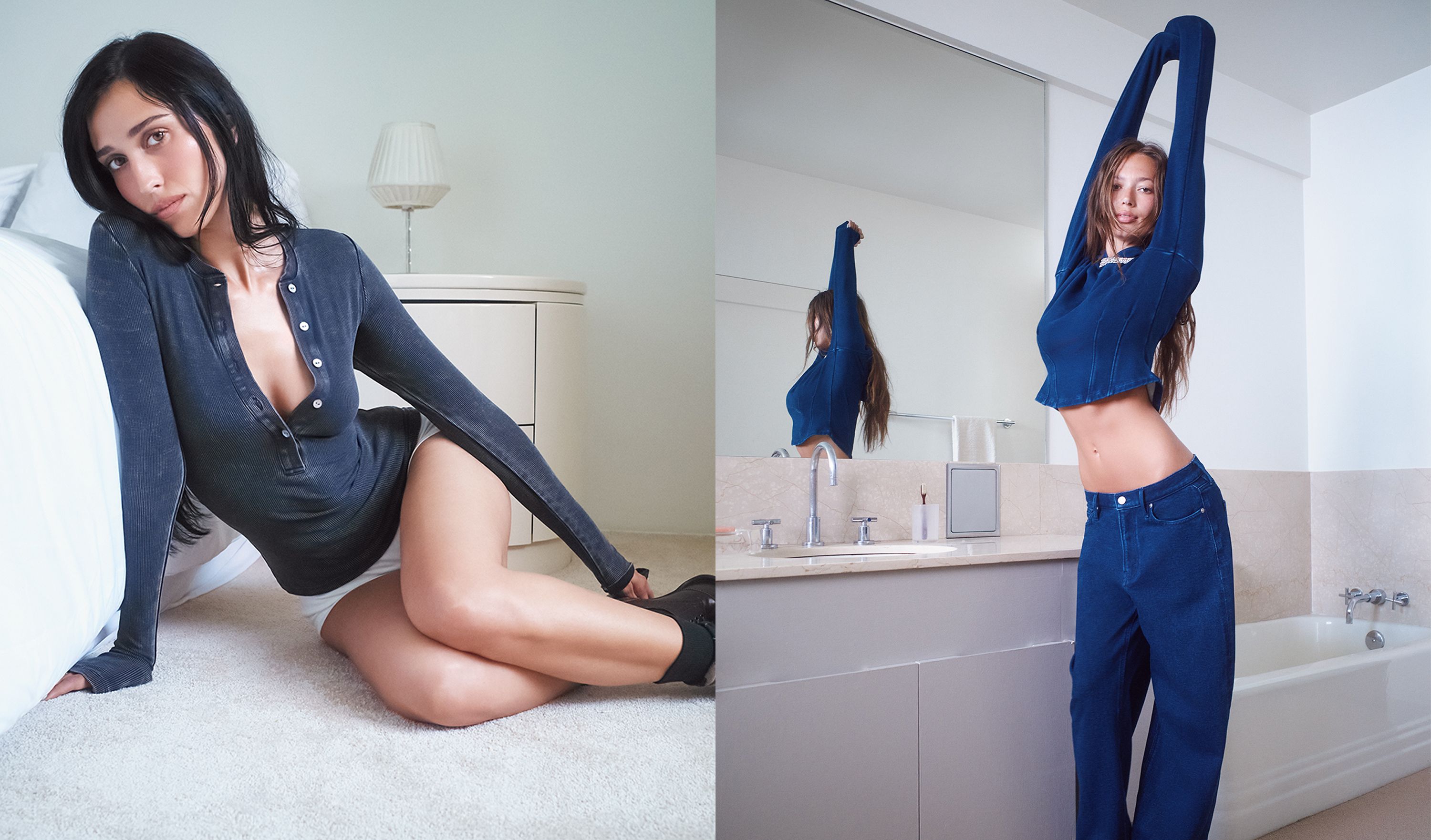 models wearing cozy soft  matching sets