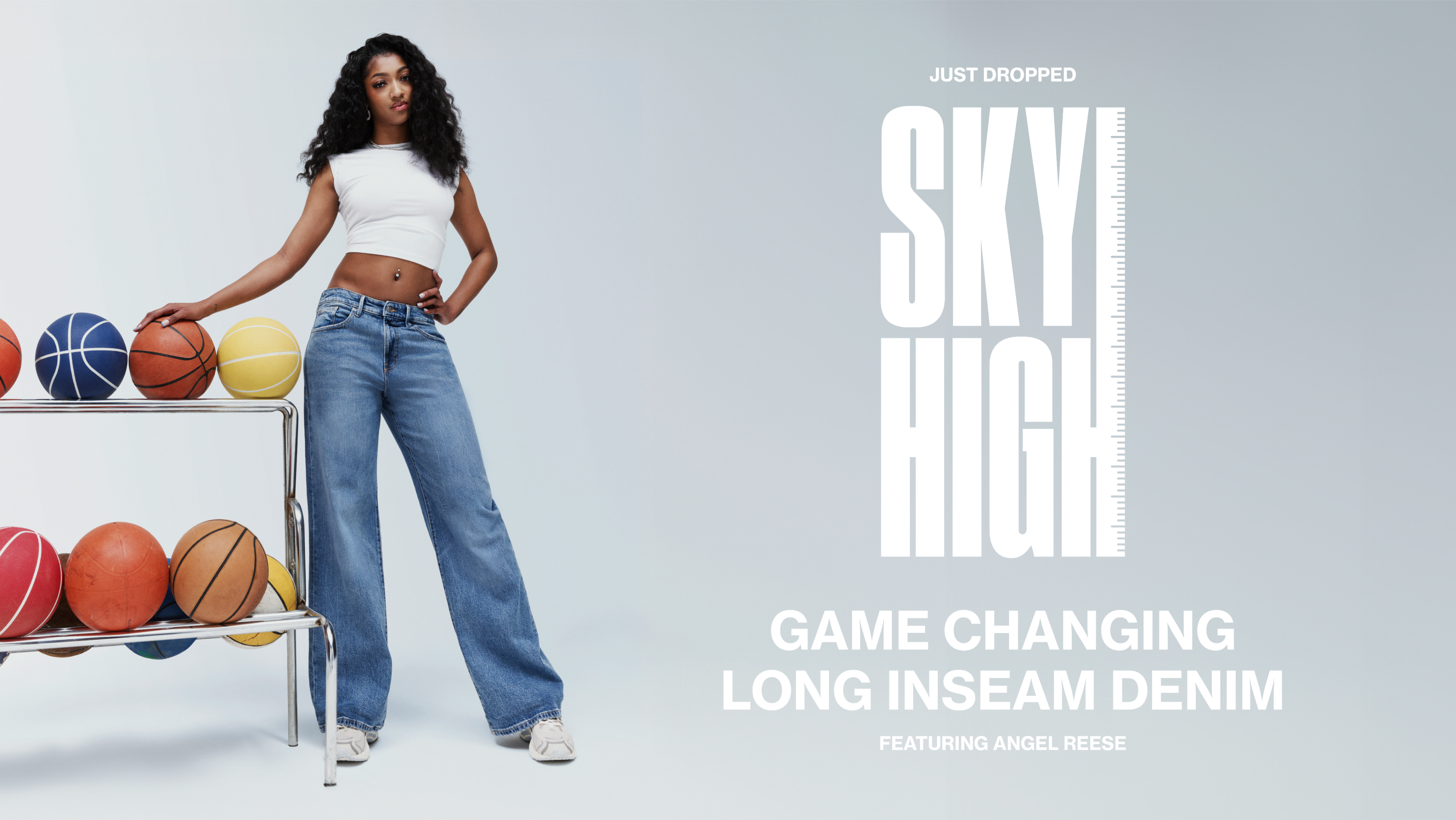 Sky High Long Inseam Denim